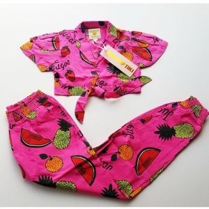 NWT HUGO 💗 TIKI Tie Crop Top